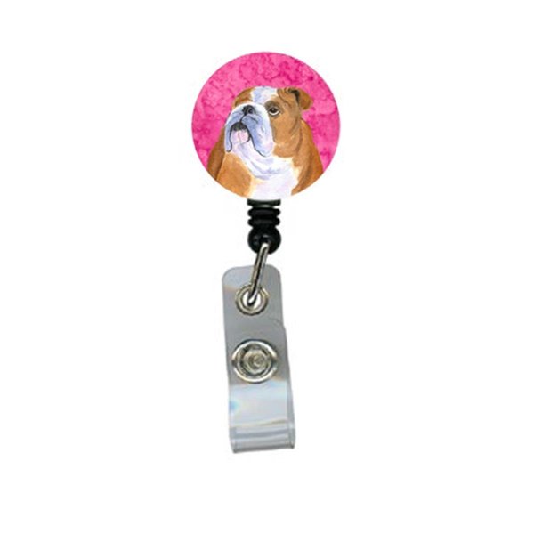 Teachers Aid Bulldog English Retractable Badge Reel Or Id Holder With Clip TE758011